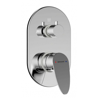 Встраиваемый смеситель для душа и ванны BRAVAT Drop P69190C-RUS, С ВНУТРЕННЕЙ ЧАСТЬЮ