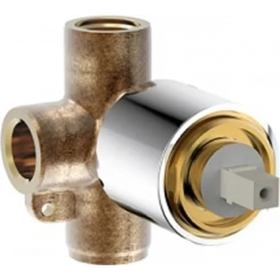 Встраиваемый смеситель для душа и ванны BRAVAT Drop PB84898CP-RUS С ВНУТРЕННЕЙ ЧАСТЬЮ