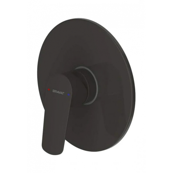 Встраиваемый смеситель для душа и ванны BRAVAT Rhein PB8429564BW-ENG чёрный