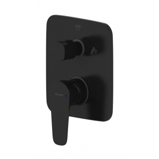 Встраиваемый смеситель для душа и ванны BRAVAT Source PB8173218BW-2-ENG чёрный