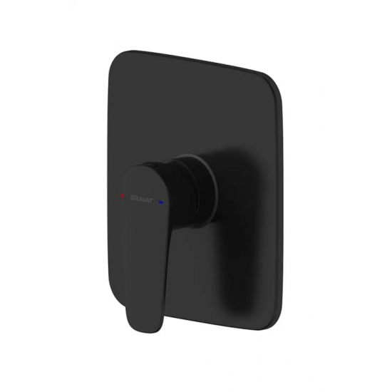 Встраиваемый смеситель для душа и ванны BRAVAT Source PB8173218BW-ENG чёрный