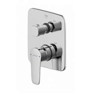 Встраиваемый смеситель для душа и ванны BRAVAT Source PB8173218CP-3-ENG хром