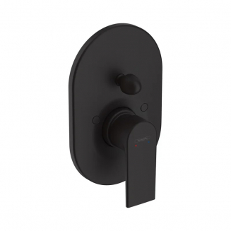 Встраиваемый смеситель для душа и ванны HANSGROHE Vernis Shape 71458670 матовый чёрный