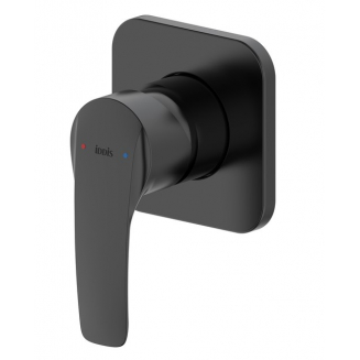 Встраиваемый смеситель для душа и ванны IDDIS Ray RAYBL00i66 С ВНУТРЕННЕЙ ЧАСТЬЮ, чёрный матовый