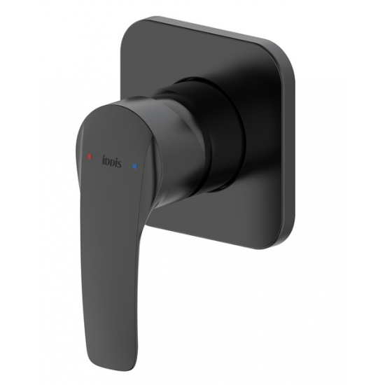 Встраиваемый смеситель для душа и ванны IDDIS Ray RAYBL00i66 С ВНУТРЕННЕЙ ЧАСТЬЮ, чёрный матовый