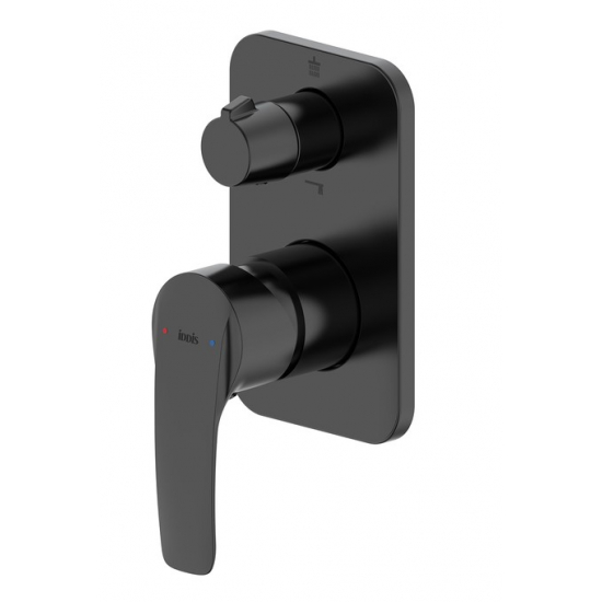 Встраиваемый смеситель для душа и ванны IDDIS Ray RAYBL00i67 С ВНУТРЕННЕЙ ЧАСТЬЮ, чёрный матовый