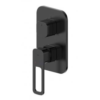 Встраиваемый смеситель для душа и ванны IDDIS Slide SLIBL00i68 С ВНУТРЕННЕЙ ЧАСТЬЮ, чёрный