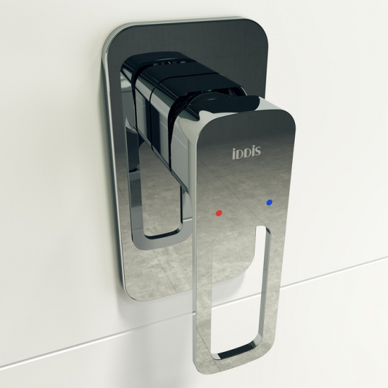 Встраиваемый смеситель для душа и ванны IDDIS Slide SLISB00i66 С ВНУТРЕННЕЙ ЧАСТЬЮ, хром