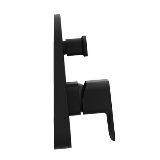 Встраиваемый смеситель для душа и ванны RAVAK 10° Free black -TD F 065.20 чёрный матовый