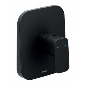Встраиваемый смеситель для душа и ванны RAVAK 10° Free black -TD F 066.20 чёрный матовый