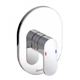 Встраиваемый смеситель для душа и ванны RAVAK Chrome CR 066.00 С ВНУТРЕННЕЙ ЧАСТЬЮ, хром