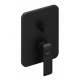 Встраиваемый смеситель для душа и ванны RAVAK Flat black FL 065.20 чёрный матовый