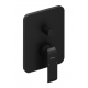 Встраиваемый смеситель для душа и ванны RAVAK Flat black FL 065.20 С ВНУТРЕННЕЙ ЧАСТЬЮ, чёрный 