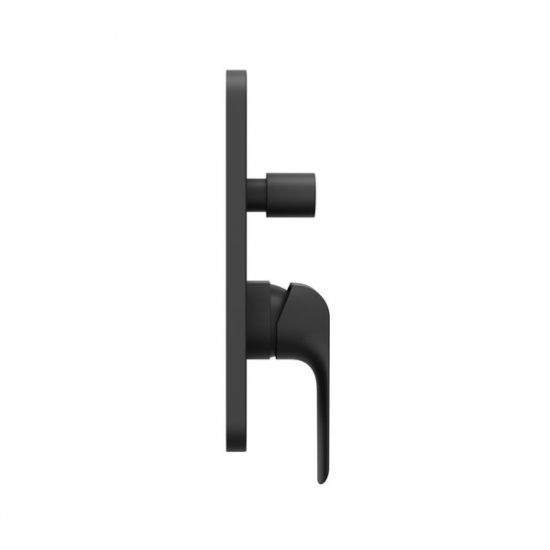 Встраиваемый смеситель для душа и ванны RAVAK Flat black FL 065.20 С ВНУТРЕННЕЙ ЧАСТЬЮ, чёрный 