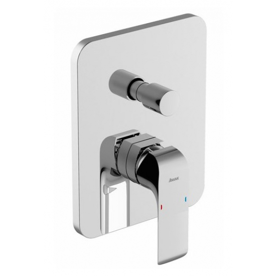 Встраиваемый смеситель для душа и ванны RAVAK Flat FL 065.00 нержавеющая сталь