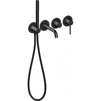 Встраиваемый смеситель для душа и ванны TIMO Saona 2314/03YSM С ВНУТРЕННЕЙ ЧАСТЬЮ, чёрный