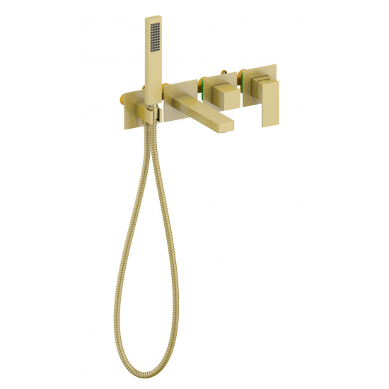 Встраиваемый смеситель для душа и ванны TIMO Selene 2014/17YSM С ВНУТРЕННЕЙ ЧАСТЬЮ, золото матовое