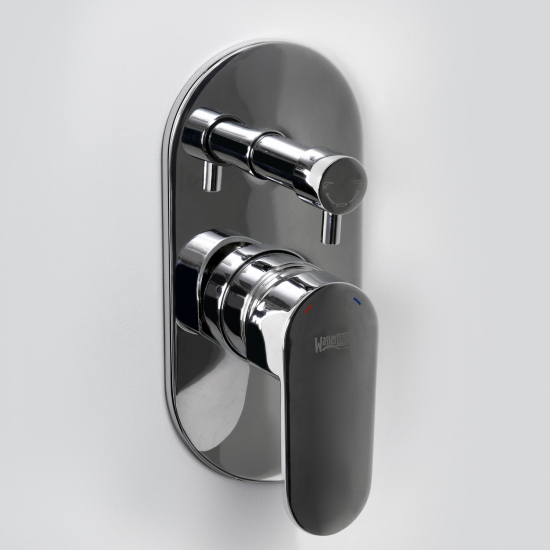 Встраиваемый смеситель для душа и ванны WASSERKRAFT Donau 5341 С ВНУТРЕННЕЙ ЧАСТЬЮ, хром