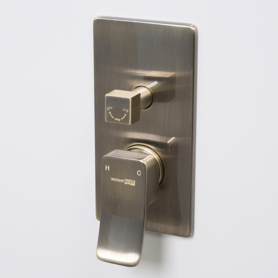 Встраиваемый смеситель для душа и ванны WASSERKRAFT Exter 1641 С ВНУТРЕННЕЙ ЧАСТЬЮ, бронза