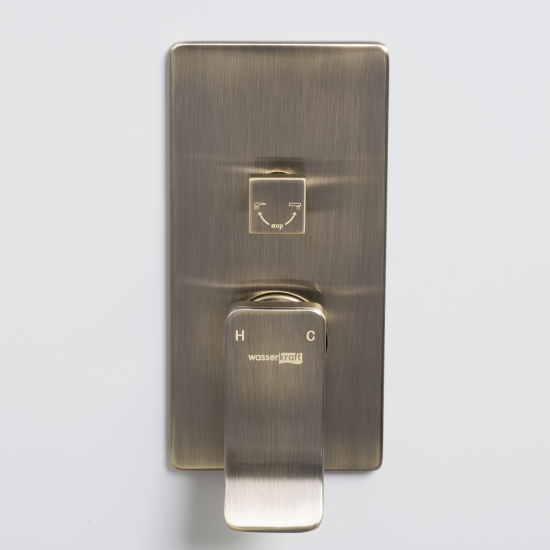 Встраиваемый смеситель для душа и ванны WASSERKRAFT Exter 1641 С ВНУТРЕННЕЙ ЧАСТЬЮ, бронза