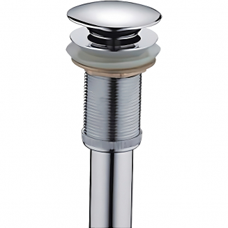 Выпуск для сифона FRAP F65 click-clack цельнометаллический пробка 62мм без перелива хром