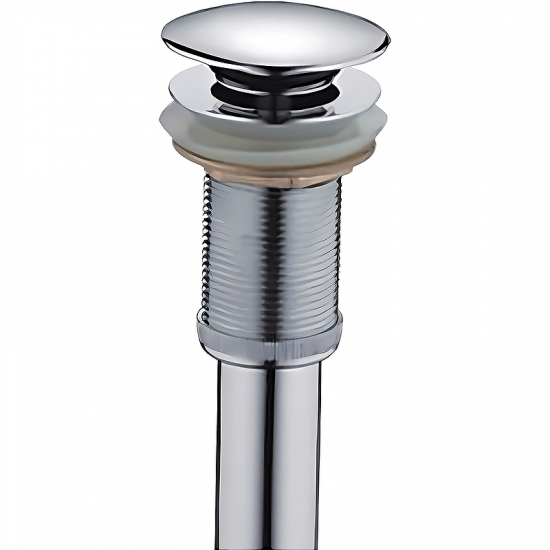 Выпуск для сифона FRAP F65 click-clack цельнометаллический пробка 62мм без перелива хром