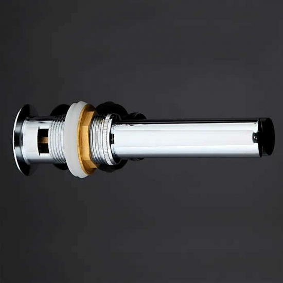 Выпуск для сифона FRAP F66-2 click-clack цельнометаллический пробка 38мм с переливом хром