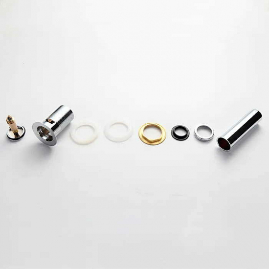 Выпуск для сифона FRAP F66-2 click-clack цельнометаллический пробка 38мм с переливом хром