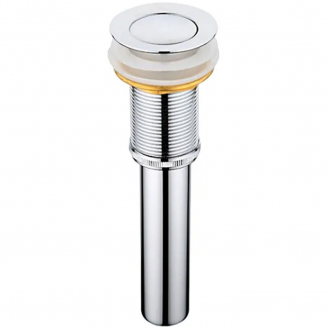 Выпуск для сифона FRAP F66 click-clack цельнометаллический пробка 38мм без перелива хром