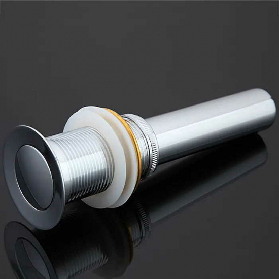 Выпуск для сифона FRAP F66 click-clack цельнометаллический пробка 38мм без перелива хром