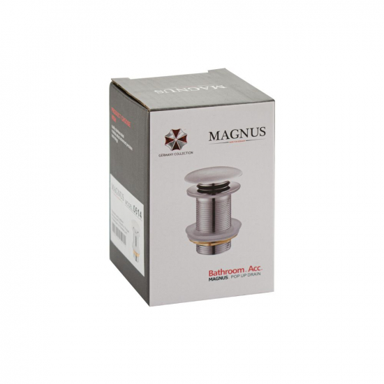 Выпуск для сифона MAGNUS 0614 click-clack белый, без перелива