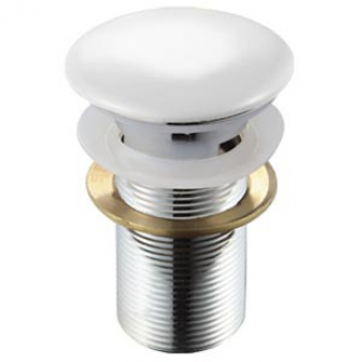 Выпуск для сифона MELANA MLN-TB20 click-clack цельнометаллический с переливом белый