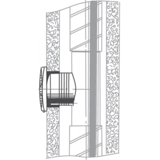 Вытяжной вентилятор BLAUBERG Bravo 100T с обратным клапаном