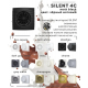 Вытяжной вентилятор DICITI Silent 4C Matt black D100