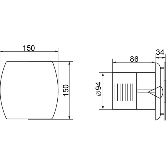 Вытяжной вентилятор ELECTROLUX Argentum EAFA-100