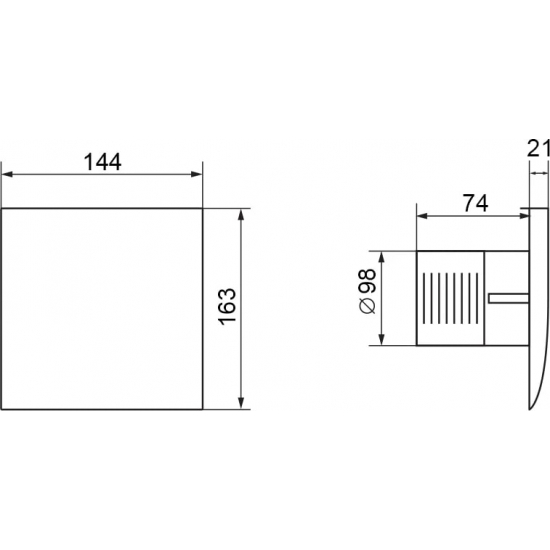Вытяжной вентилятор ELECTROLUX Magic EAFM-100TH с таймером и гигростатом