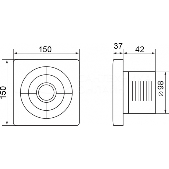 Вытяжной вентилятор ELECTROLUX Slim EAFS-100