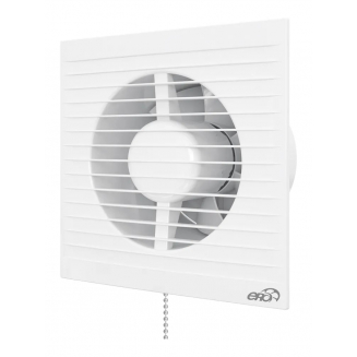 Вытяжной вентилятор ERA  E125C-02 D125  с обратным клапаном и тяговым выключателем