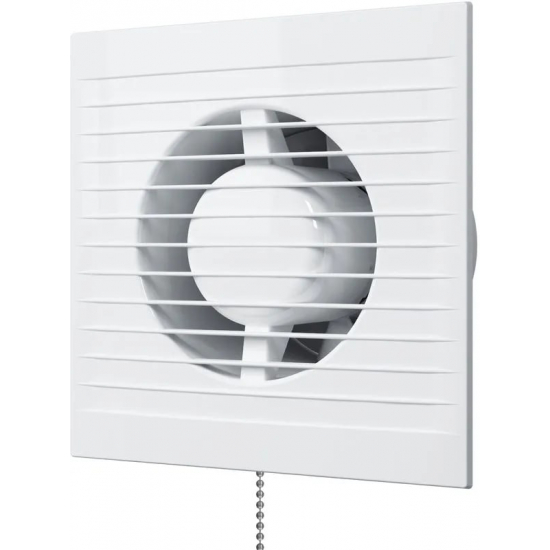 Вытяжной вентилятор ERA  E125C-02 D125  с обратным клапаном и тяговым выключателем