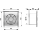 Вытяжной вентилятор ERA  Era E125SC D125 с обратным клапаном, антимоск. сеткой