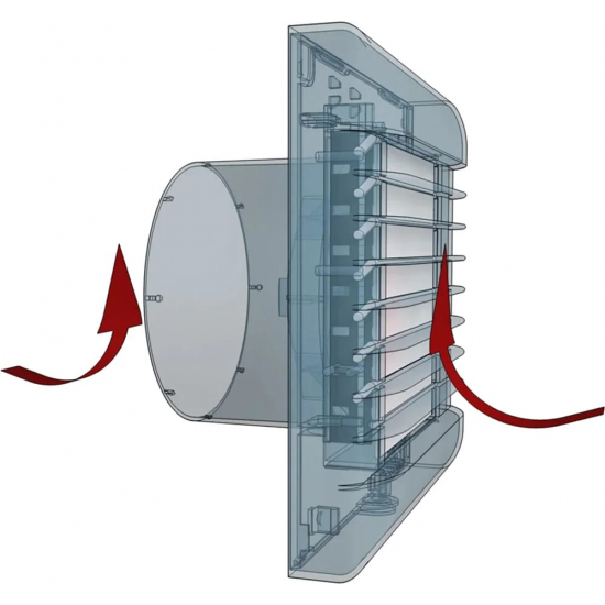 Вытяжной вентилятор ERA  EURO 4A  D100 с автоматическими жалюзями без шнура
