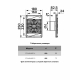Вытяжной вентилятор ERA  STANDART 4S D100  без шнура с антимаскитной сеткой