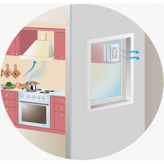 Вытяжной вентилятор оконный VENTS 125 МАО2