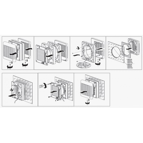 Вытяжной вентилятор оконный VENTS 125 МАО2