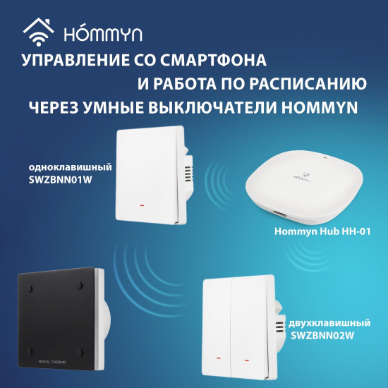 Вытяжной вентилятор ROYAL THERMO Calipso RAFC 100 Black