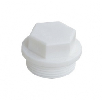 Заглушка 1/2 наружная резьба, полипропилен