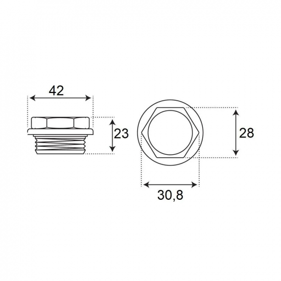 Заглушка для радиатора 1" правая