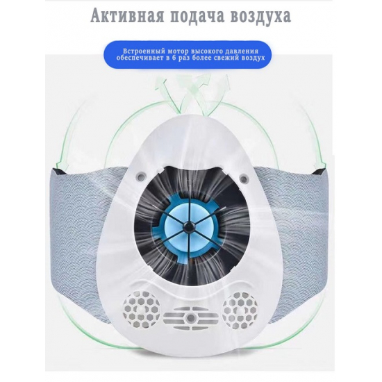 Защитная маска RADALL голубая