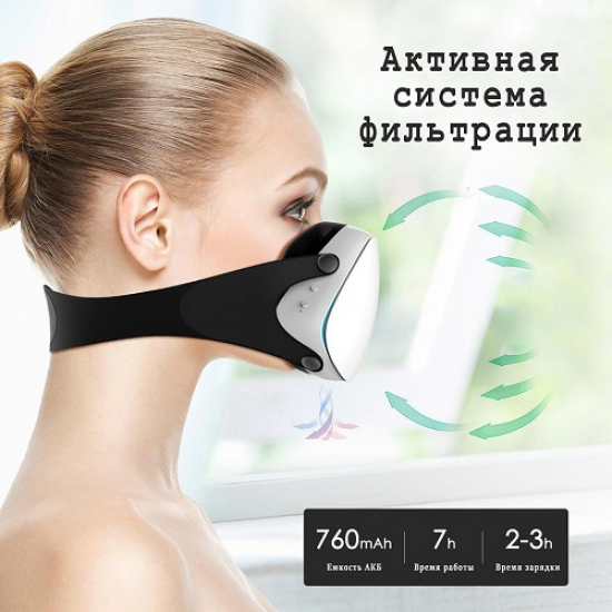 Защитная маска RADALL голубая