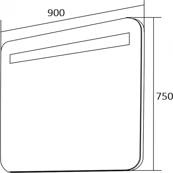 Зеркало 1MarKa Гармоника 90 Лайт